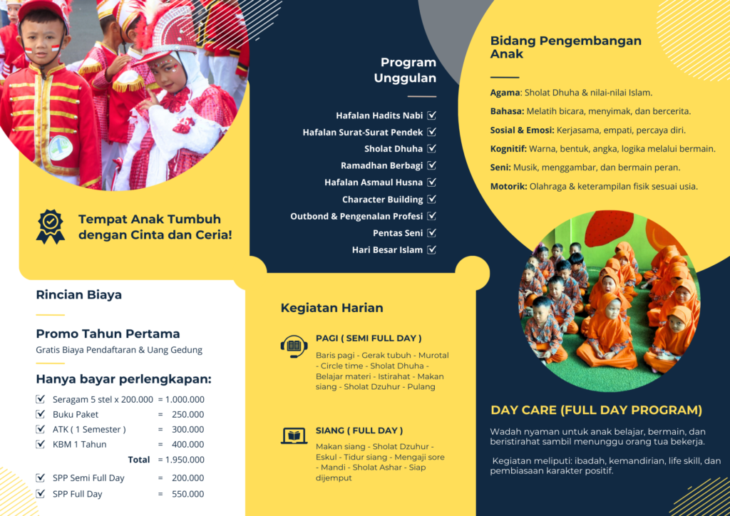 Pendaftaran siswa baru PG TK Golden Sunshine Kids