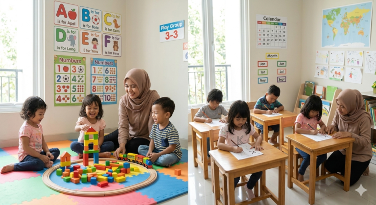 perbedaan play group dan taman kanak-kanak